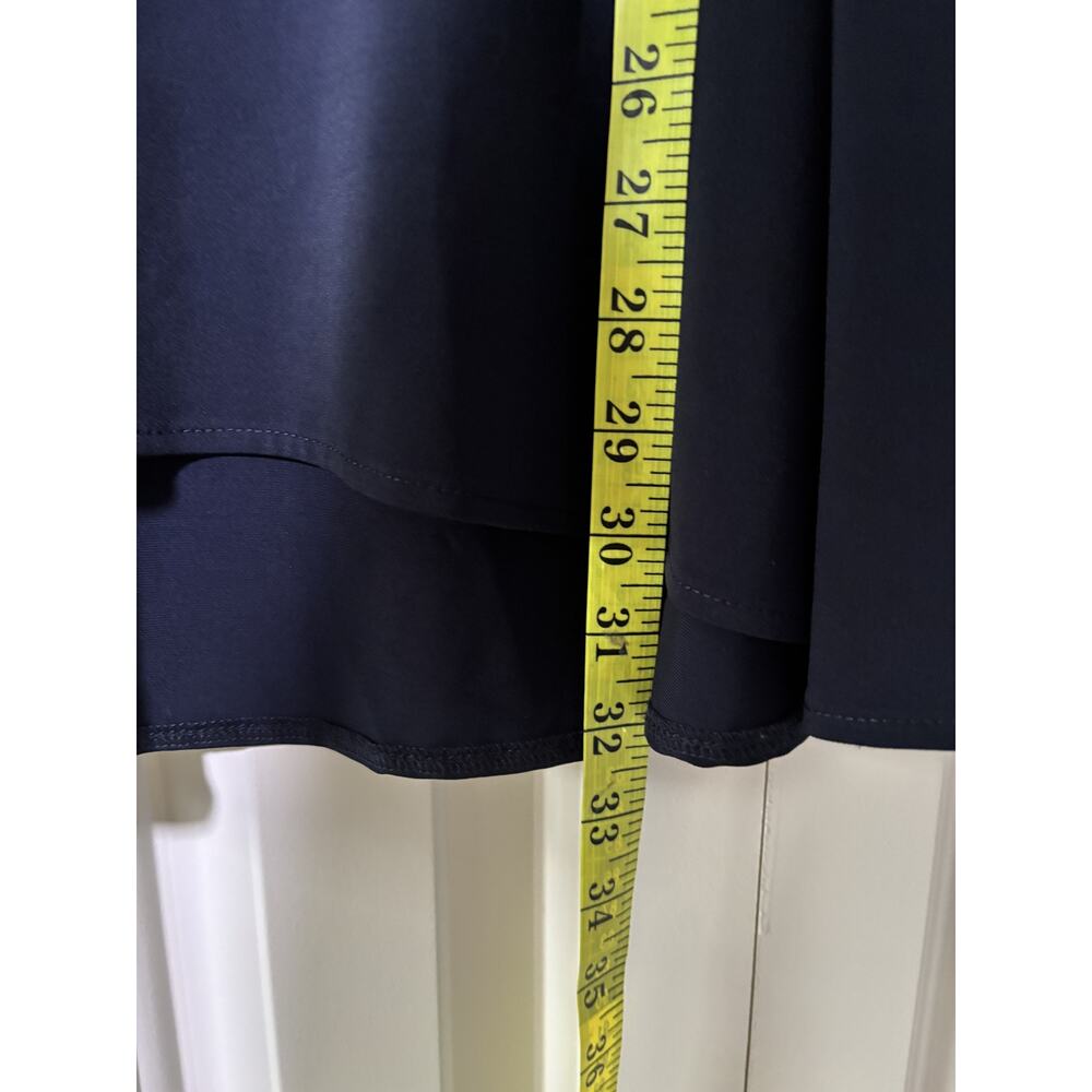 Tahari Navy Blue Women's Long Sleeve Top 2X - Picture 9 of 11